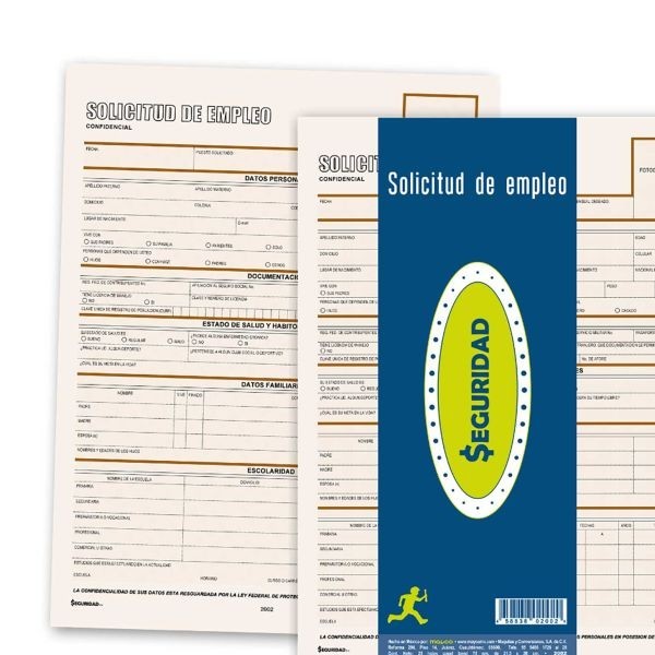 BLOCK SOLICITUD EMPLEO MAYCO CTA. 25H.